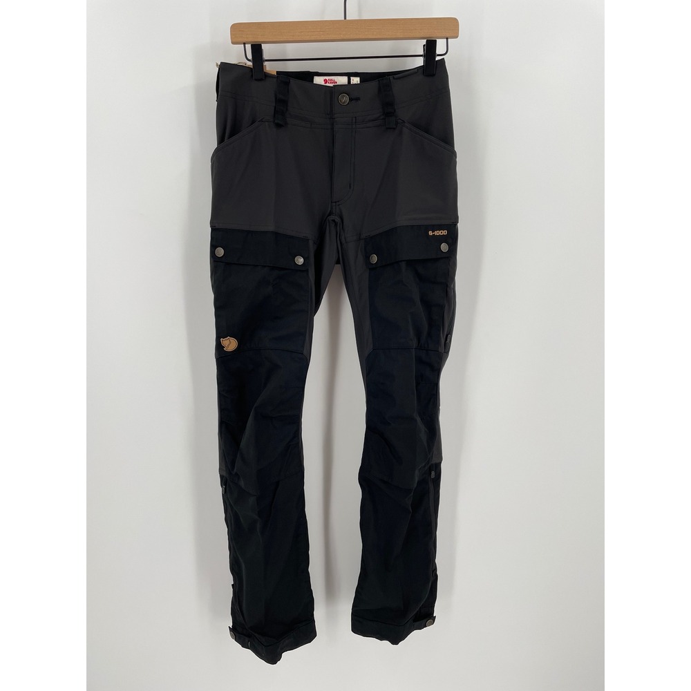 Fjallraven Keb Trousers Curved Womens 38 29 Black G1000 Hiking Pants NWT